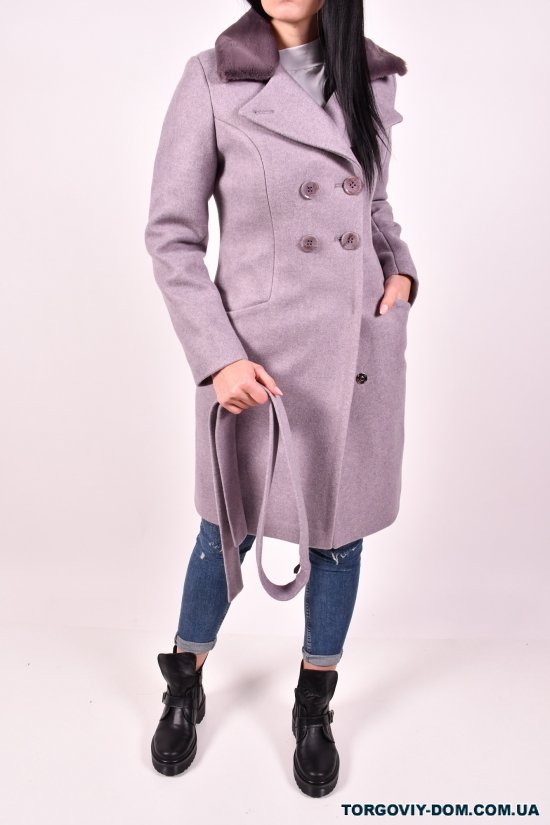 Пальто женское зимнее (цв.жемчуг)  BOGIRA Размер в наличии : 42 арт.violetta