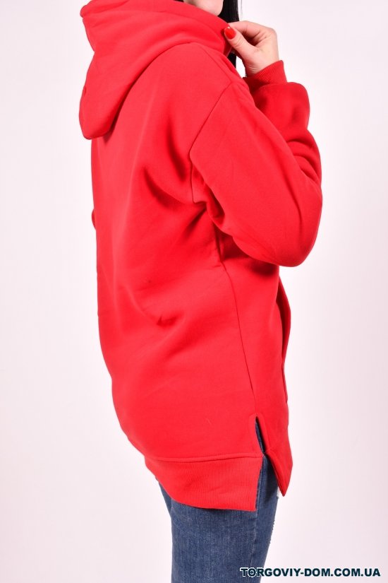 Худи женское (цв.бордовый) трикотажное на флисе Godsend Размер в наличии : 42 арт.E-8984