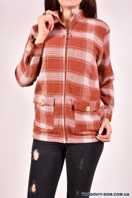 Рубашка женская кашемировая на меху (цв.терракотовый) Rimoda Размер в наличии : 42 арт.7782