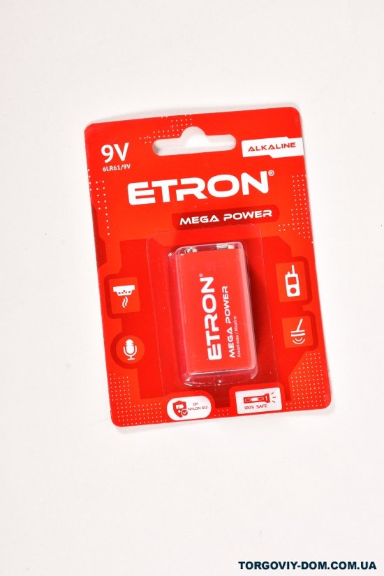 Батарейка лужна 9В ETRON арт.9V-C1