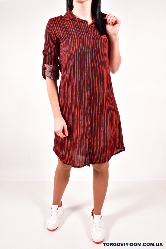 Сукня-сорочка жіноча (кол. Червоний / чорний) Burrasca Розмір в наявності : 44 арт.15887