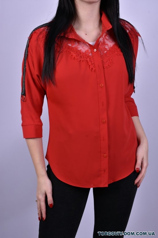 Блузка жіноча шифонова (кол. червоний) ESAY Розмір в наявності : 44 арт.9025