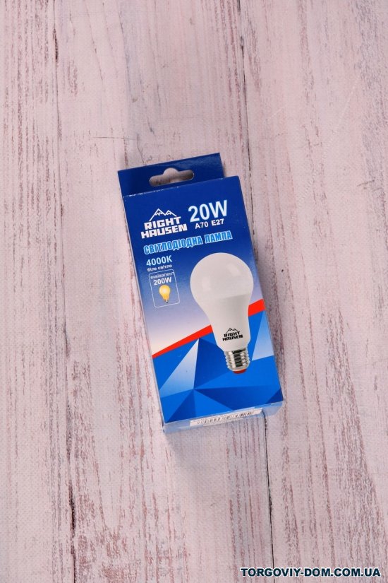 Лампа RIGHT HAUSEN LED (20W E27 4000K A70) арт.HN-251050
