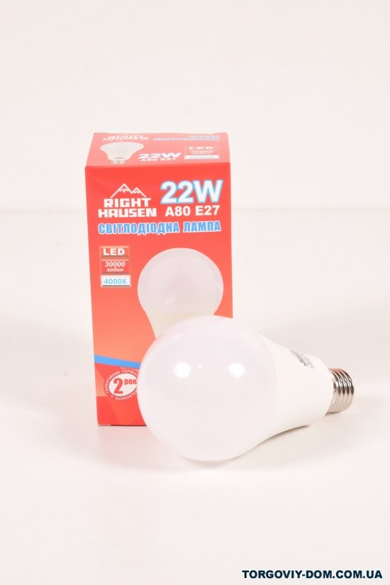 Лампа RIGHT HAUSEN LED (22W E27 4000K A80) арт.HN-151110N