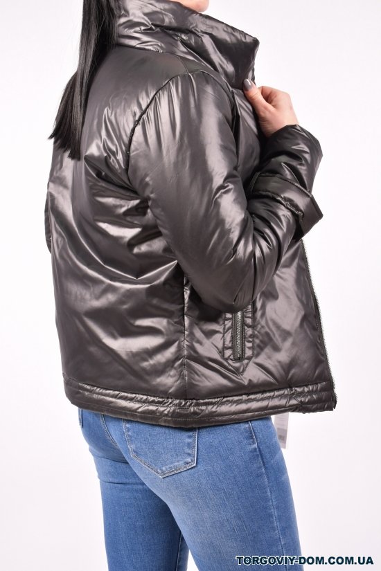 Куртка жіноча (кол. Чорний) демісезонна з плащової тканини SY Розміри в наявності : 44, 46, 48 арт.A882
