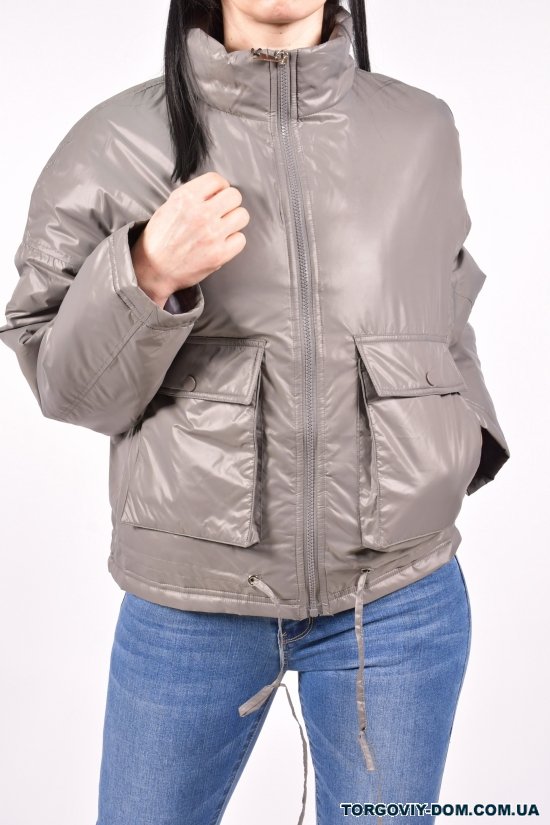 Куртка женская (цв.серый) демисезонная "SYJ" Размеры в наличии : 44, 48 арт.A775
