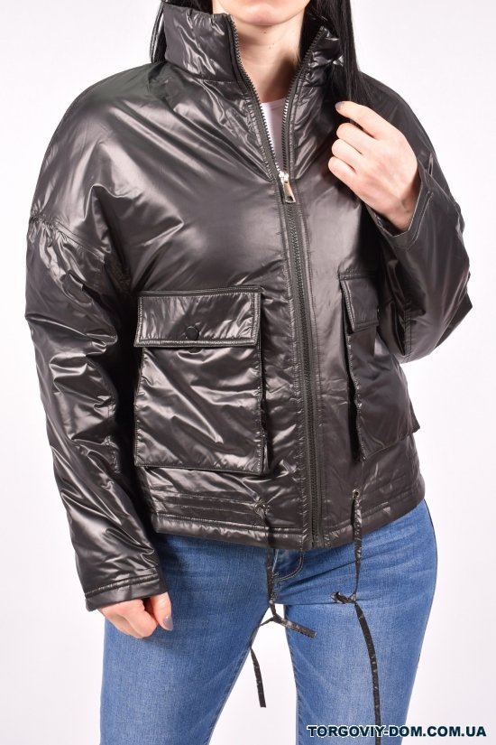 Куртка женская (цв.черный) демисезонная "SYJ" Размеры в наличии : 48, 50 арт.A775
