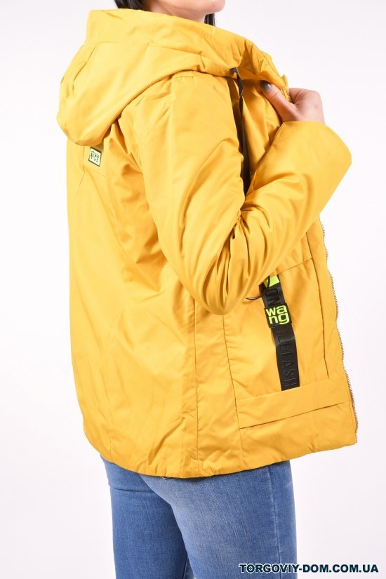 Куртка жіноча демісезонна (кол. Гірчичний) Розмір в наявності : 46 арт.9077