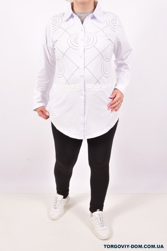 Рубашка женская  (цв.белый) ANGORA Размер в наличии : 48 арт.3027