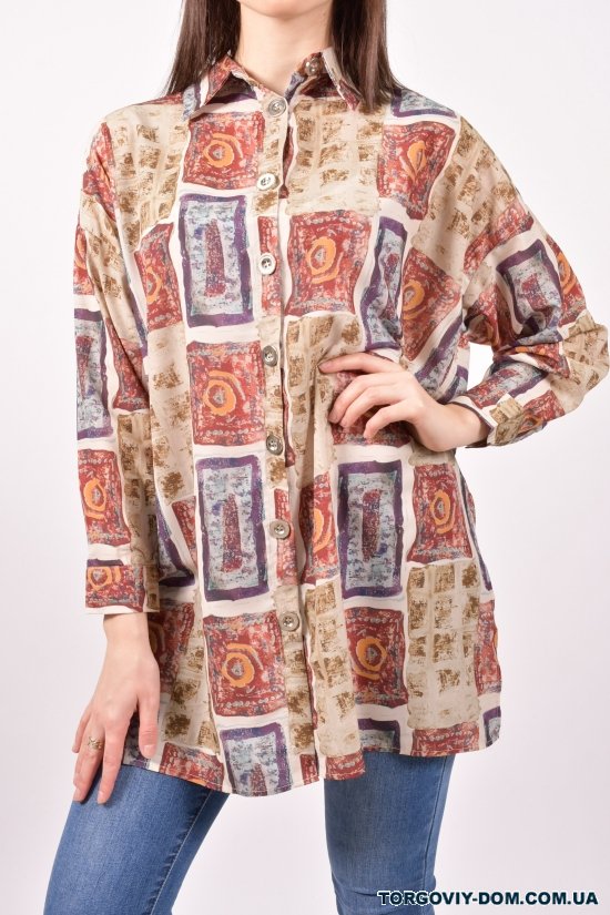 Рубашка женская ткань 70% pamuk 30% lycra размер 42-44 SAGA арт.2732