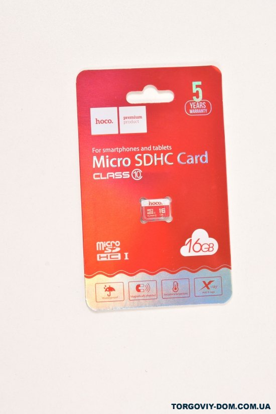 Карта памяти MicroSDHC 16GB Hoco арт.16GB