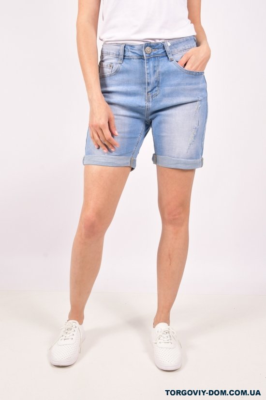 Шорты женские джинсовые стрейчевые Размеры в наличии : 25, 26, 27, 28 арт.MF-2149