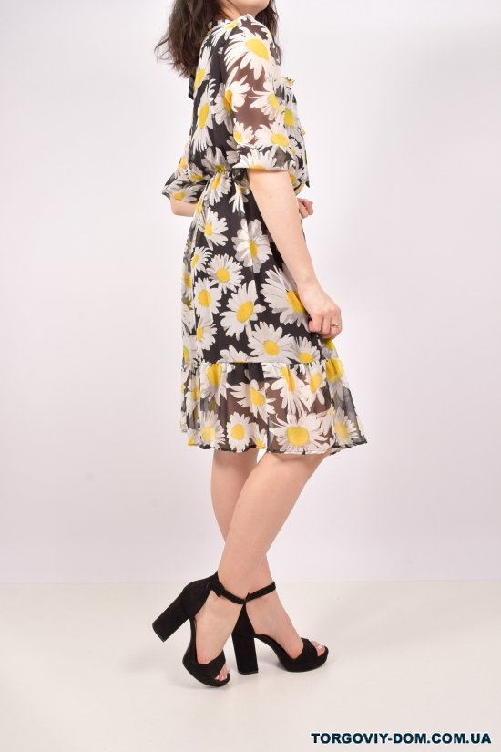 Платье женское (цв.черный) шифоновое Yare Размеры в наличии : 40, 42, 46 арт.Y-599903