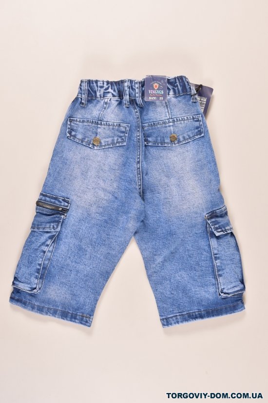Капрі для хлопчика джинсові VINGVGS Зріст в наявності : 140, 146 арт.V3849-1