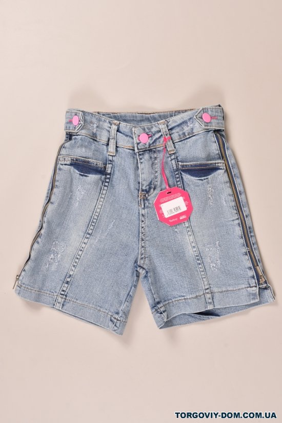 Шорты джинсовые для девочки LOCO LOCO Рост в наличии : 134 арт.F175