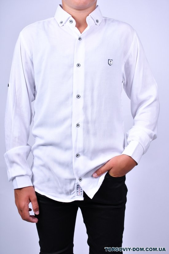 Рубашка для мальчика (цв.белый) RUTTI GARRO Рост в наличии : 164, 170, 176 арт.13-16