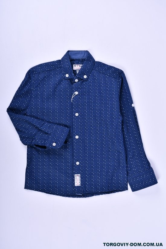 Рубашка для мальчика (цв.синий) RUTTI GARRO Рост в наличии : 110, 122, 128 арт.5-8
