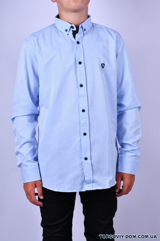 Рубашка для мальчика (цв.голубой) BOLD Рост в наличии : 152, 158, 164, 170 арт.14334
