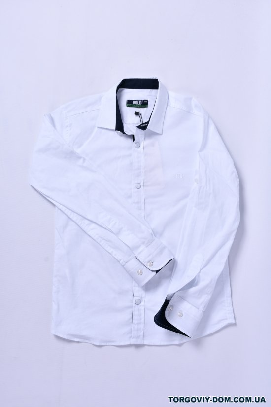 Рубашка для мальчика (цв.белый) BOLD Рост в наличии : 116 арт.14691