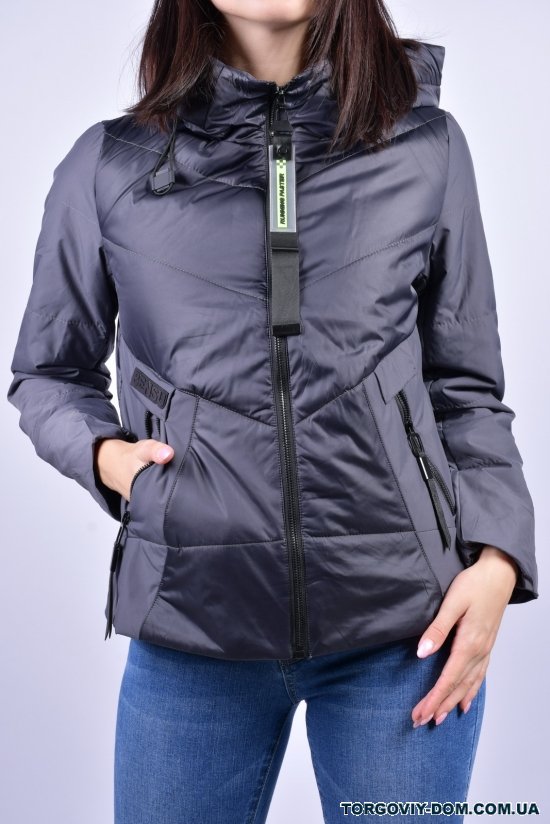Куртка женская демисезонная (цв.т.серый) D.S Размер в наличии : 42 арт.M21025