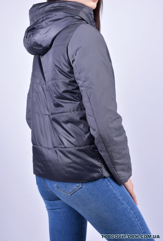 Куртка жіноча демісезонна (кол. Т. Сірий) DS Розмір в наявності : 42 арт.M21025