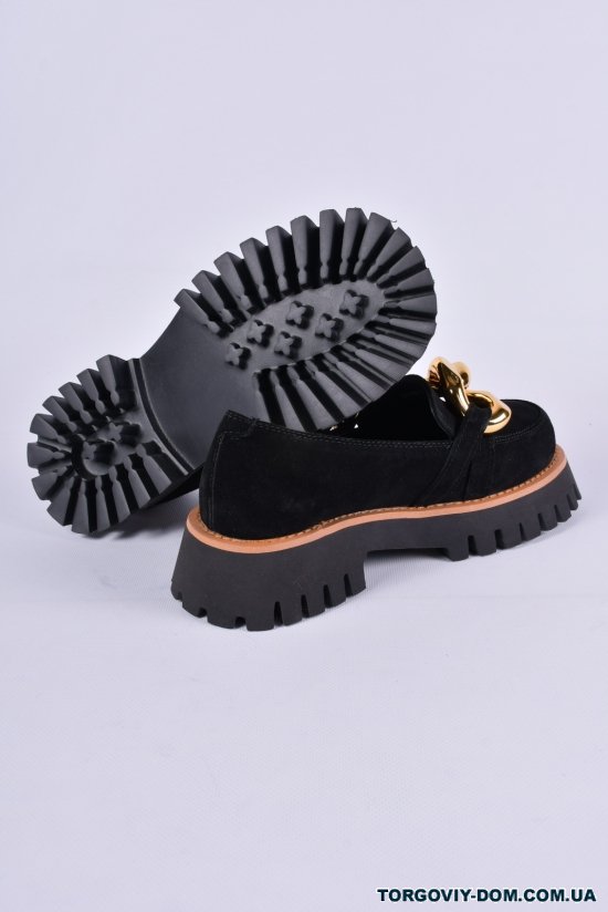 Туфлі жіночі з натуральної замші EGGA Розміри в наявності : 36, 38, 40 арт.XD355-2