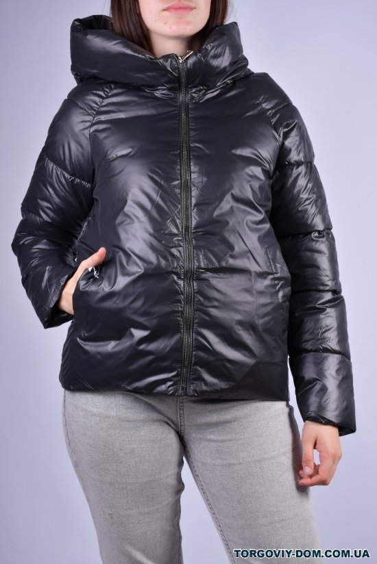 Куртка женская болоневая демисезонная (цв.черный) Размер в наличии : 50 арт.2176