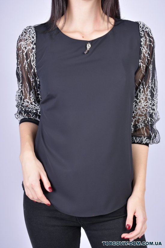 Блузка жіноча (кол. чорний) "ESAY" Розміри в наявності : 42, 44 арт.9050