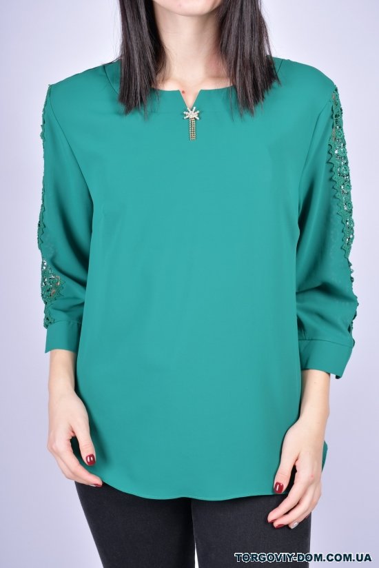 Блузка женская шифоновая (цв.зеленый) ESAY Размер в наличии : 46 арт.8879B