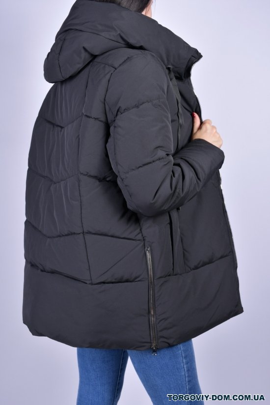 Куртка женская (цв. черный) из плащевки "Saint Wish" Размер в наличии : 46 арт.2571