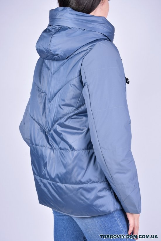 Куртка жіноча демісезонна (кол. синій) болонева DS Розміри в наявності : 42, 44 арт.M21106