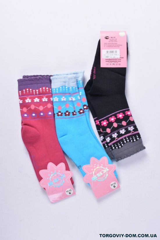 Шкарпетки махрові для дівчинки (9) KBS розмір 32-34 арт.3-20087