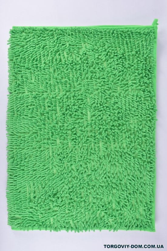 Коврик "Лапша" (цв.салатовый) на тканевой основе (микрофибра) размер 80/120 см. арт.MF5212