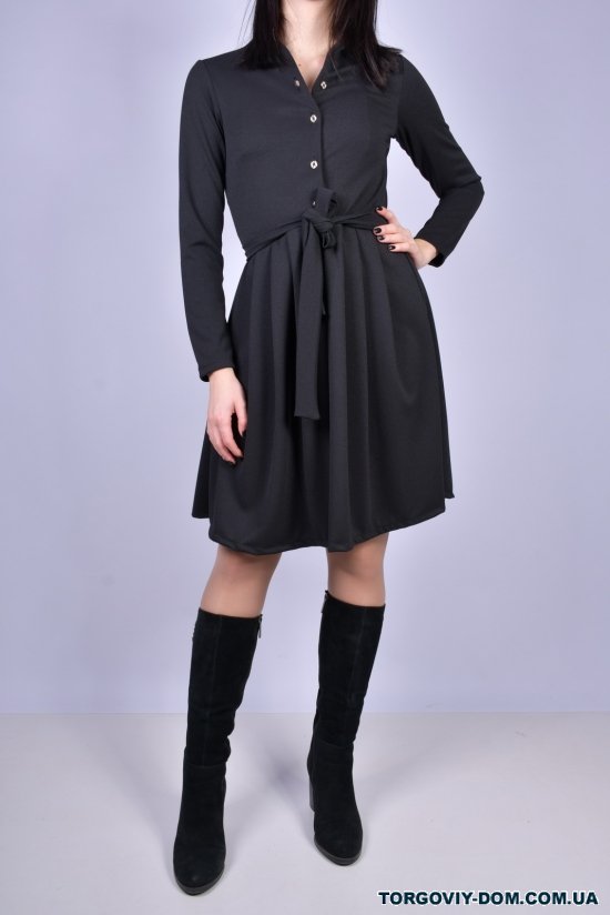 Сукня жіноча стрейчева (кол. чорний) Розміри в наявності : 42, 44, 46, 48 арт.864