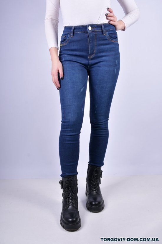 Джинсы женские стрейчевые на флисе NewJeans Размер в наличии : 25 арт.DF590