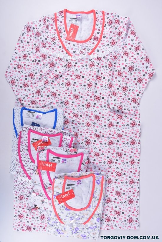 Ночная рубашка женская трикотажная (ткань байка) Размеры в наличии : 48, 50, 52, 54, 56 арт.1019