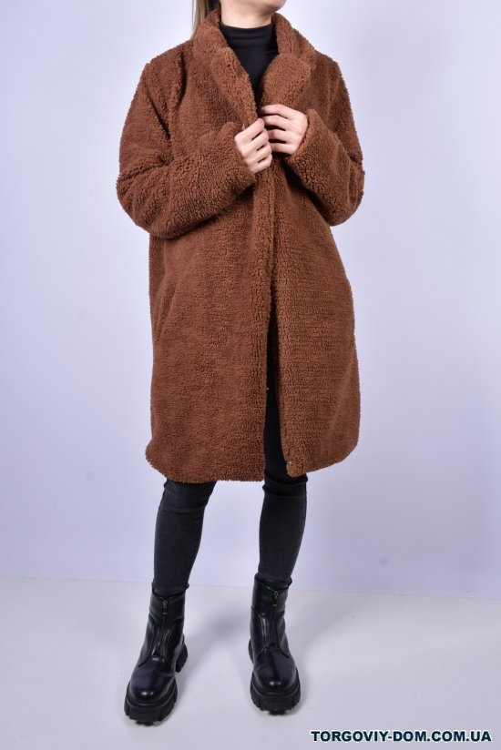 Пальто женское (цв.коричневый) "QUEST STYLE" Размер в наличии : 40 арт.642946
