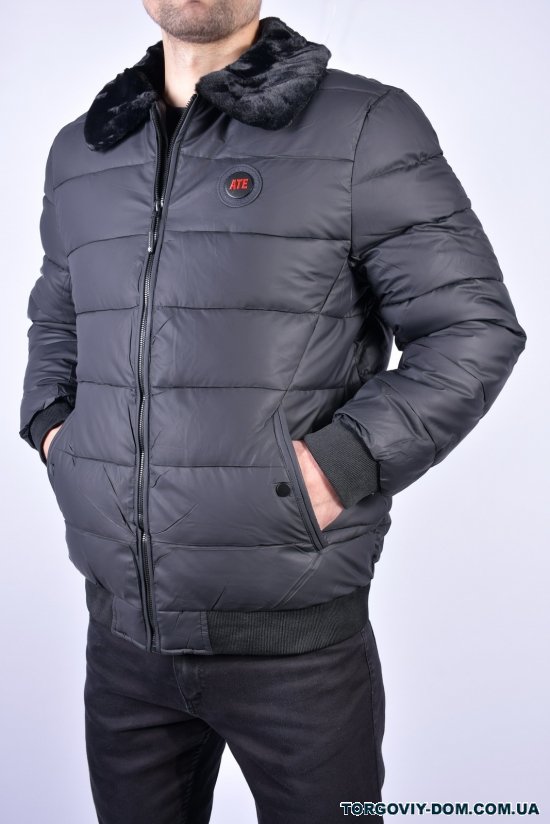 Куртка мужская (цв.черный) зимняя болоньевая"ATE" Размер в наличии : 48 арт.K-808