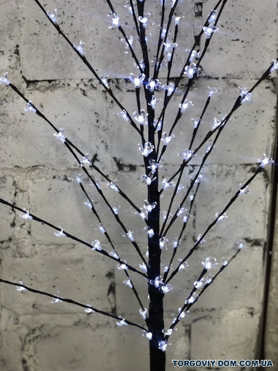 Новорічне світлодіодне декоративне дерево (білі вогні), що світиться, висота 1,45м. арт.00-200