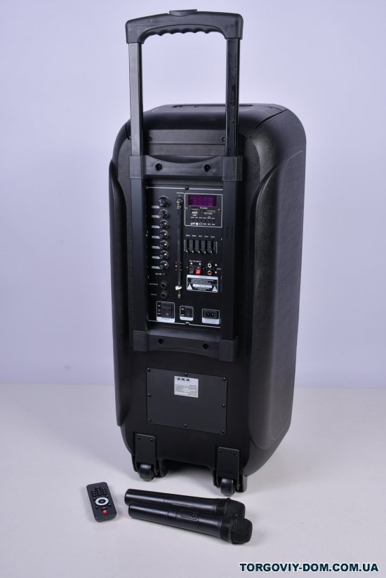 Автономна акустична система (BLUETOOTH USB FM мікрофон пульт) на акумуляторі арт.ZXX-7575