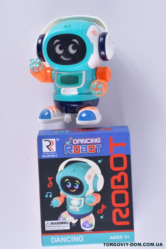 Робот на батарейках розмір іграшки 12/10/17см арт.ZR156-3