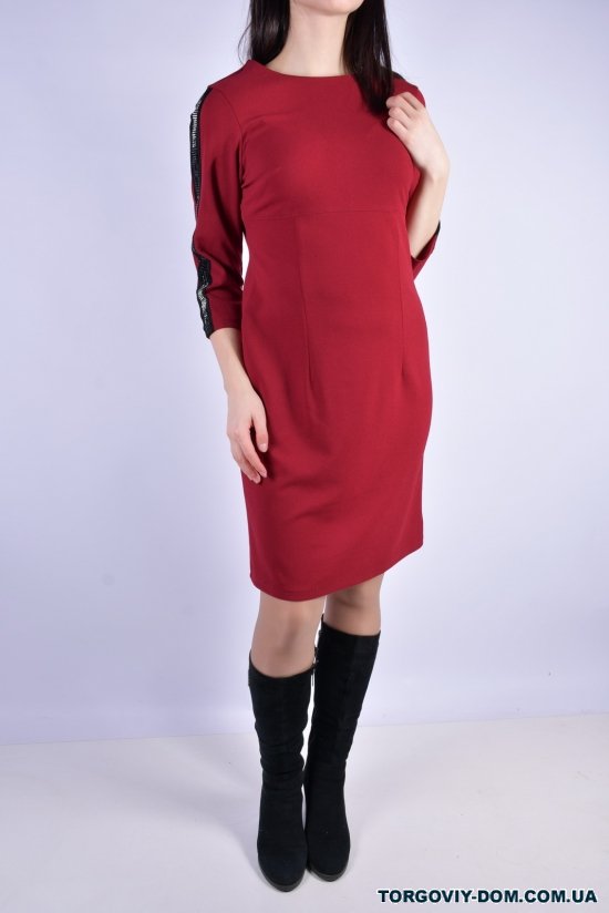 Платье женское (цв.бордовый) Размер в наличии : 46 арт.876
