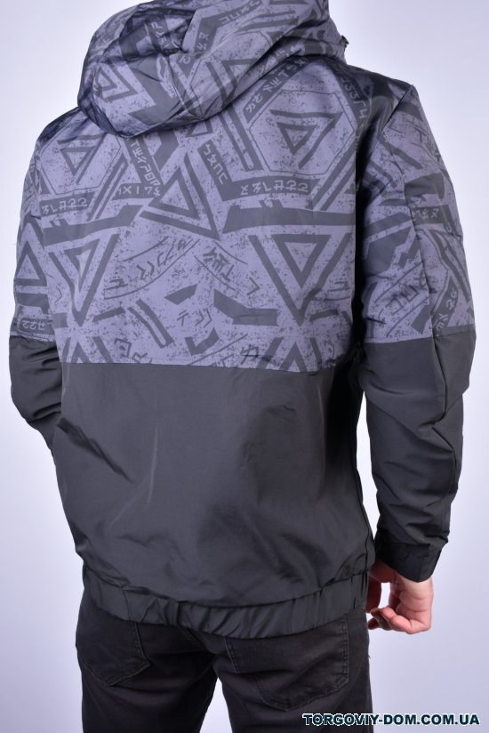 Куртка мужская демисезонная (цв.черный/синий) Размер в наличии : 44 арт.EM21181