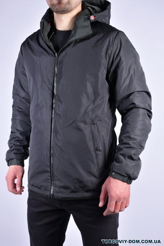 Куртка мужская демисезонная (двухсторонняя) (цв.хаки) Размеры в наличии : 44, 46 арт.EM23011