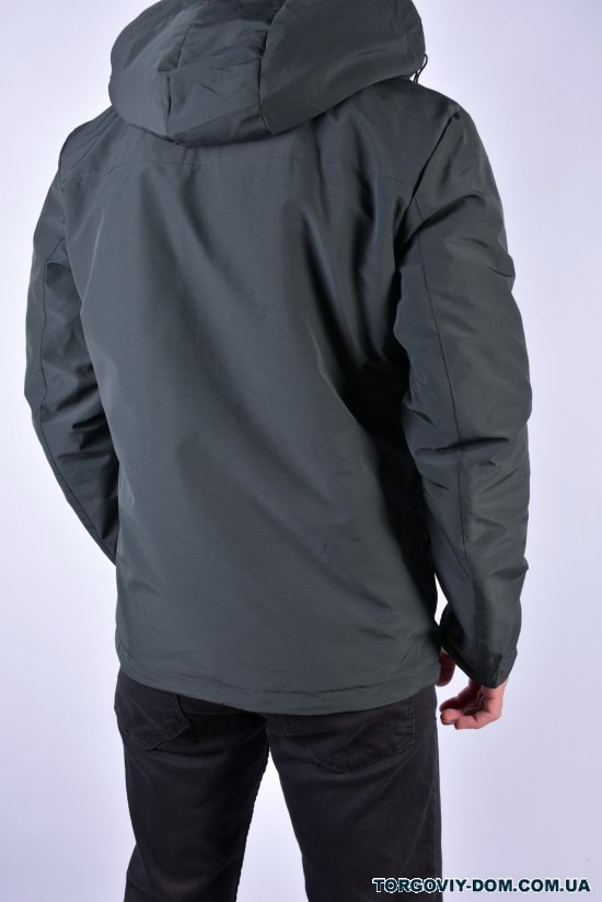 Куртка чоловіча демісезонна (двостороння) (кол. хакі) Розмір в наявності : 44 арт.EM23035