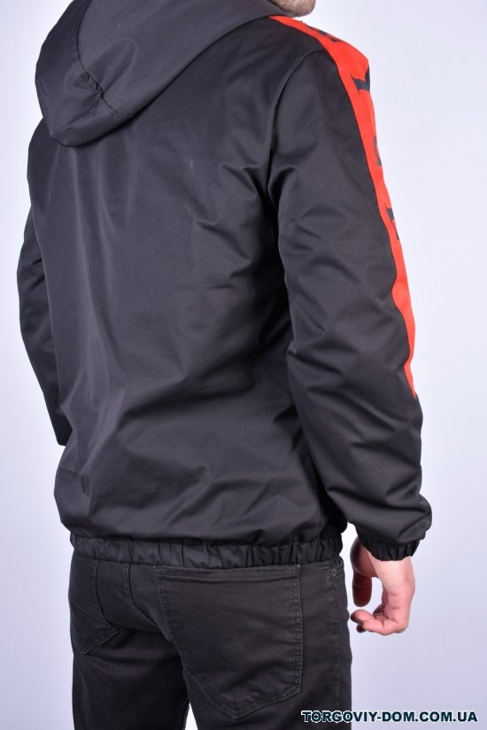 Куртка мужская из плащевки демисезонная (цв.черный) "ATE" Размеры в наличии : 46, 48, 50, 52, 54 арт.8877