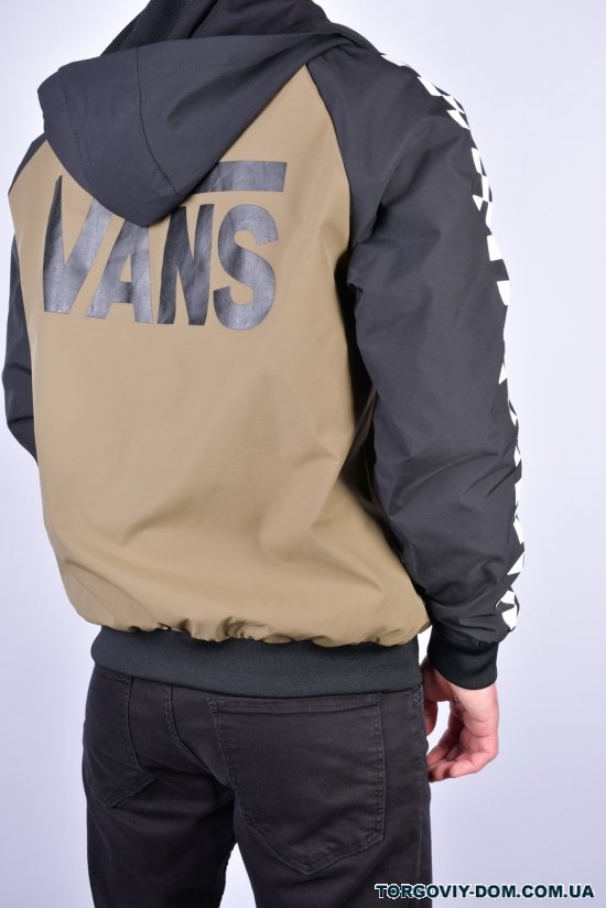 Куртка чоловіча з плащової тканини демісезонна (кол. оливковий/чорний) "ATE" Розміри в наявності : 46, 48, 52 арт.F-201