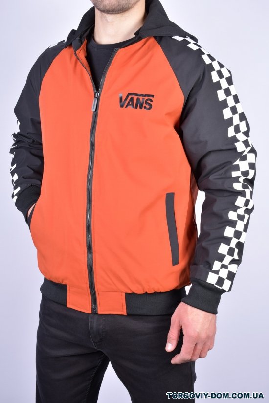 Куртка мужская из плащевки демисезонная (цв.терракотовый/черный) "ATE" Размеры в наличии : 46, 48, 50, 52, 54 арт.F-201