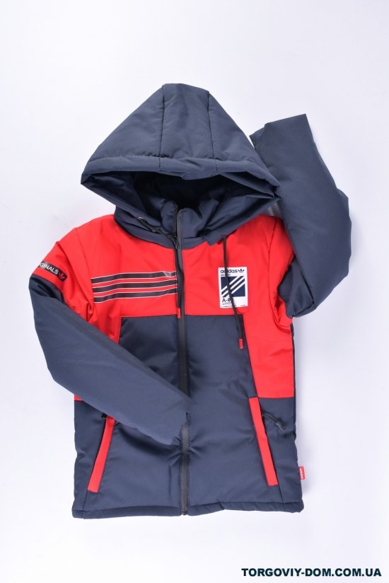 Куртка демисезонная для мальчика (цв.красный/т.синий) "PB" Рост в наличии : 110, 116, 122, 128, 134 арт.025