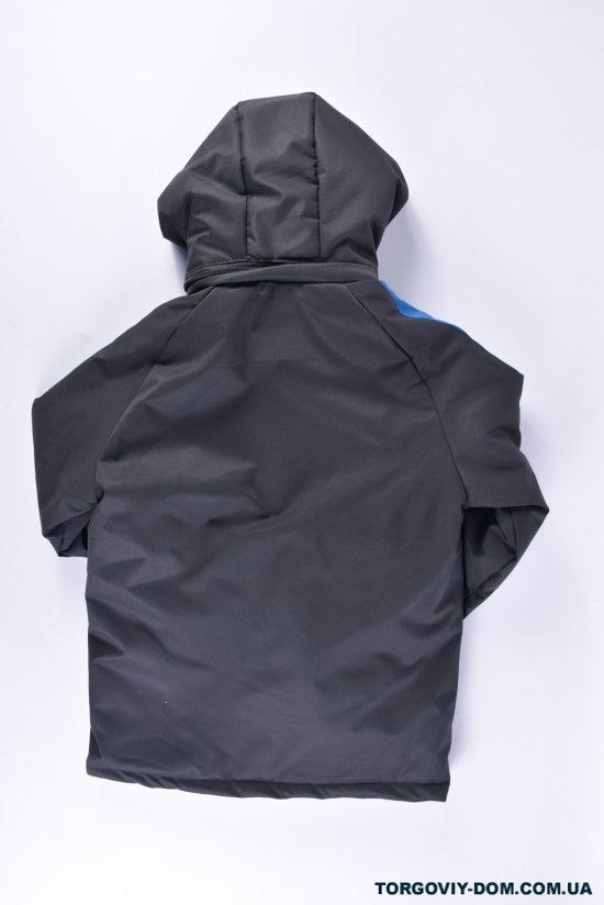 Куртка демісезонна для хлопчика (кол. чорний/синій)  Зріст в наявності : 146 арт.42